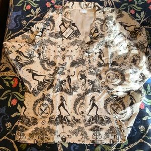 Black and White Frisky Toile Pajamas